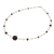 Halskette mit Perlen- und Granatanhänger - Halskette mit Perlen- und Granatanhänger