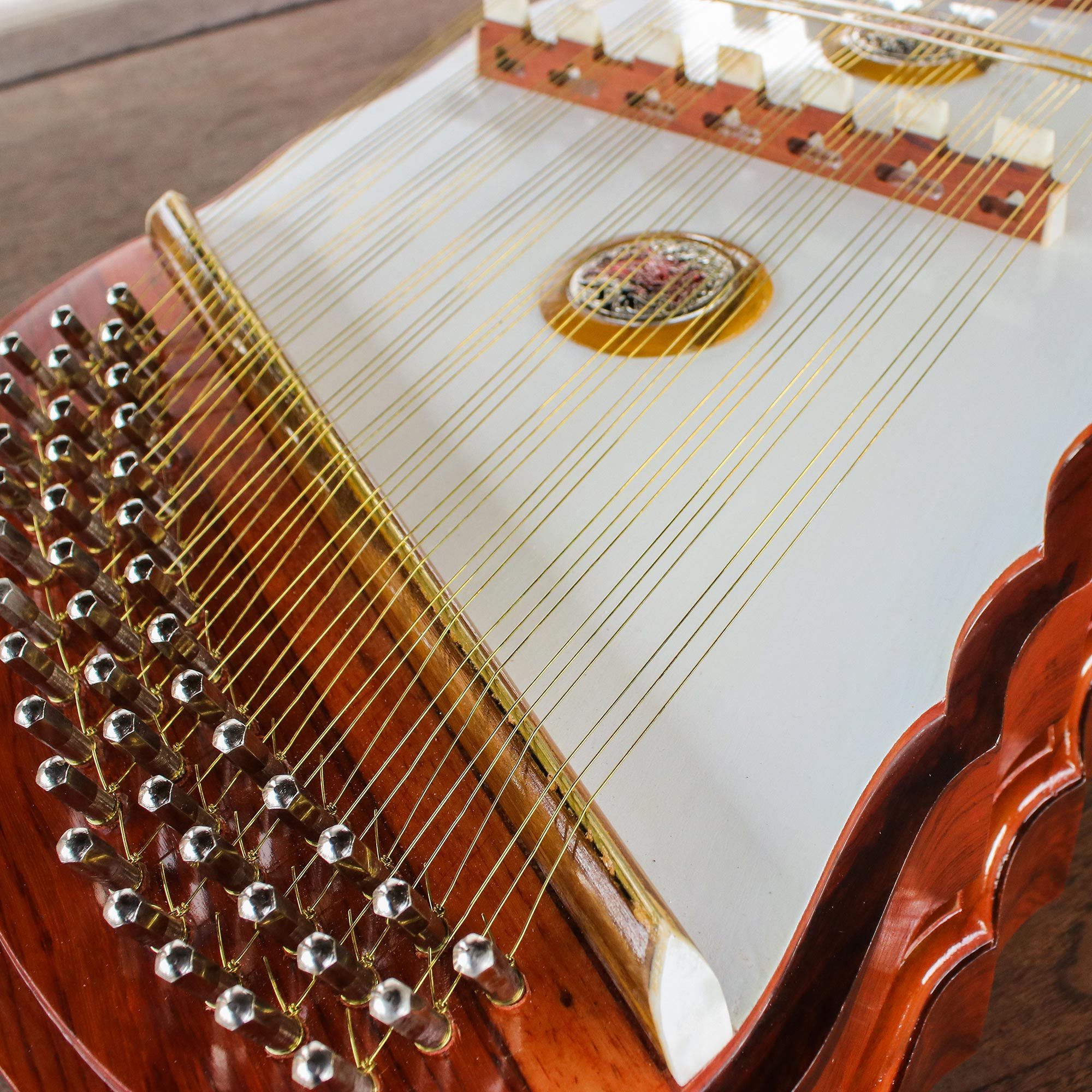 Wood and Brass Khim Dulcimer from Thailand Purity NOVICA