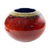Lacquered bamboo pot, 'Cherry Dreams' - Lacquerware Bamboo Vase