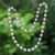 Pearl and garnet strand necklace, 'Sea of Love' - Pearl and garnet strand necklace (image 2) thumbail