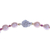 Pearl and garnet strand necklace, 'Sea of Love' - Pearl and garnet strand necklace (image 2f) thumbail
