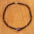Onyx and amethyst beaded necklace, 'Brilliant' - Unique Beaded Amethyst and Onyx Necklace