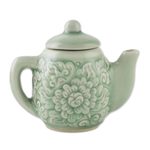 Celadon ceramic cruet set, 'Inseparable' - Thai Celadon Ceramic Cruet Set (Pair)