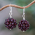 Garnet cluster earrings, 'Berries' - Garnet Cluster Earrings from Thailand (image 2) thumbail