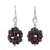 Garnet cluster earrings, 'Berries' - Garnet Cluster Earrings from Thailand thumbail