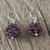 Garnet cluster earrings, 'Berries' - Garnet Cluster Earrings from Thailand (image 2b) thumbail