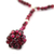 Garnet pendant necklace, 'Serenade Swing' - Garnet pendant necklace (image 2c) thumbail