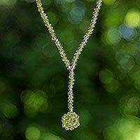 Gargantilla de peridoto, 'Alma renovada' - Collar de peridoto con cuentas