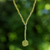 Peridot choker, 'Refreshed Soul' - Beaded Peridot Necklace
