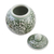 Celadon-Keramikdose, 'Vegetation - Celadon-Keramikdose mit Deckel