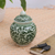 Celadon-Keramikdose, 'Vegetation - Celadon-Keramikdose mit Deckel
