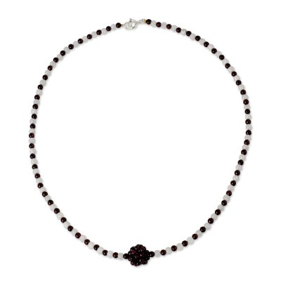 Beaded Garnet Necklace