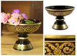 Lacquered wood offering centerpiece, 'Spiritual Treasures' - Fair Trade Lacquered Wood Centerpiece