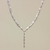 Silver choker, 'Bar of Life' - Hand Made Silver Pendant Necklace thumbail