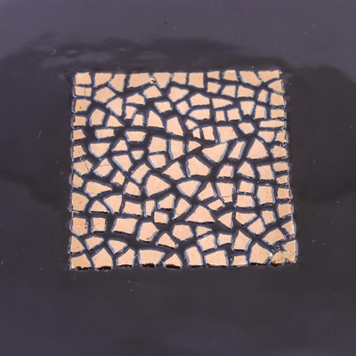 Caja de mosaico de cáscara de huevo, (redonda) - Caja mosaico de cáscara de huevo (Redondo)