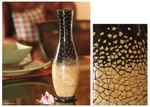 Eggshell mosaic vase, 'Falling Snow' - Eggshell mosaic vase