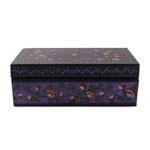 Lacquered box, 'Floral Fantasy' - Hand Crafted Wood Decorative Box