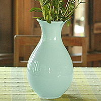 Celadon ceramic vase, Harmony