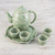 Juego de té de cerámica Celadon, (juego para 4) - Juego de té de cerámica Celadon (Juego para 4)