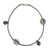 Silver anklet, 'Jungle Dance' - Hill Tribe Silver Charm Anklet thumbail