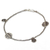 Silver anklet, 'Jungle Dance' - Hill Tribe Silver Charm Anklet (image 2b) thumbail