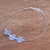 Silver anklet, 'Mystic Origins' - Hill Tribe 950 Silver Anklet (image 2b) thumbail