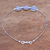Silver anklet, 'Mystic Origins' - Hill Tribe 950 Silver Anklet (image 2c) thumbail