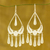 Sterling silver filigree earrings, 'Mystic Rain' - Handcrafted Sterling Silver Chandelier Earrings (image 2b) thumbail