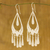 Sterling silver filigree earrings, 'Mystic Rain' - Handcrafted Sterling Silver Chandelier Earrings (image 2c) thumbail