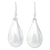 Sterling silver dangle earrings, 'Moon Teardrops' - Sterling Silver Dangle Earrings from Thailand (image 2a) thumbail
