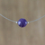 Amethyst pendant necklace, 'Rotations' - Amethyst Pendant Necklace thumbail