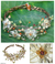 Peridot choker, 'Garland' - Hand Made Floral Carnelian and Quartz Choker Necklace thumbail