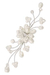 Pearl and crystal brooch pin, 'Bouquet'  - Floral Pearl Brooch Pin (image 2a) thumbail
