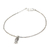 Silver anklet, 'Minnow' - Handcrafted 950 Silver Anklet (image 2b) thumbail