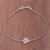 Silver anklet, 'Thai Butterfly' - Silver anklet thumbail