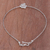 Silver anklet, 'Thai Butterfly' - Silver anklet (image 2b) thumbail