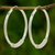 Silver hoop earrings, 'Loop the Hoop' - Fair Trade 950 Silver Hoop Earrings thumbail