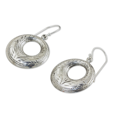 Sterling silver dangle earrings, 'Summer Breeze' - Sterling silver dangle earrings