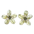 Peridot earrings, 'Lime Flower' - Peridot earrings thumbail