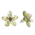 Peridot earrings, 'Lime Flower' - Peridot earrings (image 2c) thumbail