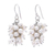Pearl cluster earrings, 'Sweet White Grapes' - Pearl cluster earrings (image 2a) thumbail