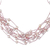 Pearl choker, 'Pink Web of Beauty' - Pearl Strand Necklace (image 2c) thumbail