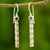 Silver dangle earrings, 'Life' - Hill Tribe 950 Silver Dangle Earrings (image 2) thumbail