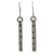 Silver dangle earrings, 'Life' - Hill Tribe 950 Silver Dangle Earrings