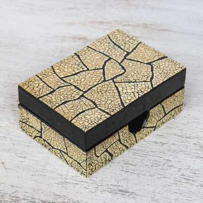 Caja de mosaico de cáscara de huevo - Caja de cartón con mosaico de cáscara de huevo