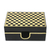 Lacquered wood box, 'Chess' - Handcrafted Lacquerware Mango Wood Decorative Box