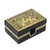 Lacquered wood box, 'Kings at War' - Lacquerware Mango Wood Decorative Box