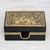 Lacquered wood box, 'Kings at War' - Lacquerware Mango Wood Decorative Box (image 2b) thumbail