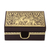 Lacquered wood box, 'Kings at War' - Lacquerware Mango Wood Decorative Box (image 2d) thumbail
