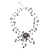 Pearl choker, 'Floral Fantasy' - Cultured Pearl and Glass Beaded Choker Necklace thumbail
